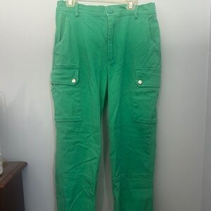 Fashion Nova Kelly Green Cargo Pants